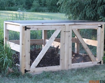 Double Compost Bins - complete plans to build it