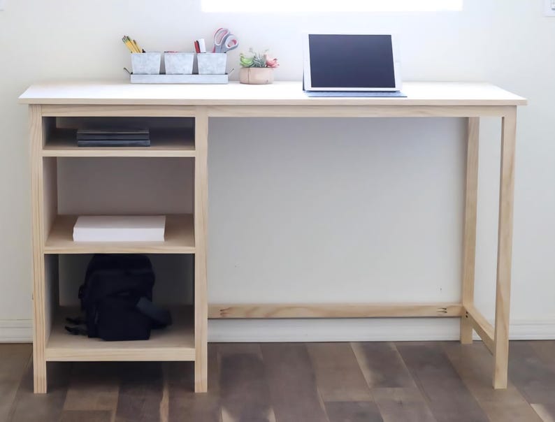 Counter Height Desk With Storage - Etsy