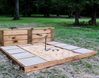 Horseshoe Pit Frame - plans to build it
