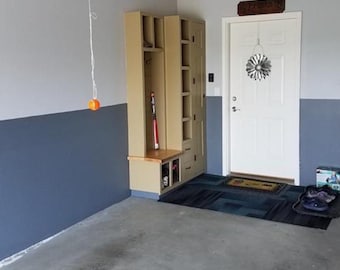 Garage/Mudroom Storage and Organizer - complete plans to build it!