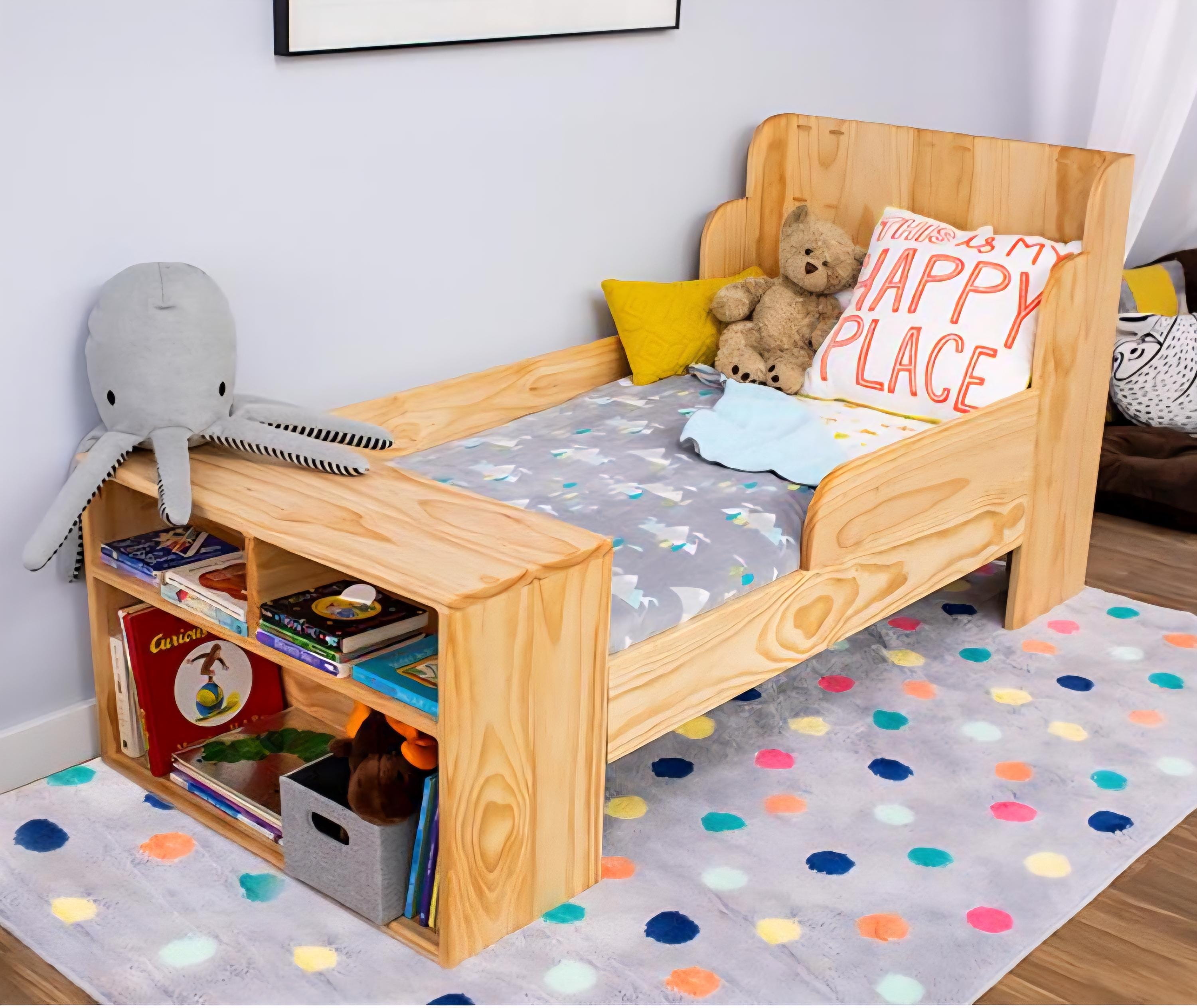 棚付き子供用ベッド - 作り方と組み立て方 - Etsy 日本