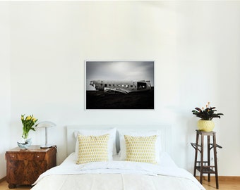 Crashed Airplane Photo Print, Unique Perspective Art, Unframed Thought-Provoking Wall Decor, Wreckage Photography, Intriguing Relic Artwork