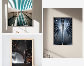 Abstract Architecture Photo Art Print Set of 3, Modern Building Artwork, Contemporary Wall Decor, Gallery Wall Artwork, Urban Photography