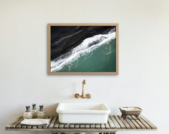 Coastal Crashing Waves Photo Print, Dynamic Ocean Energy Decor, Unframed Coastal Art, Ocean Waves Photography, Seashore Picture Wall Art