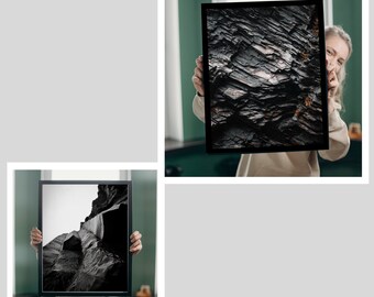Rocky Mountain Ridge Photo Print Set of 2, Majestic Natural Landscape, Scenic Mountain Artwork, Untamed Grandeur, Nature Photography Art