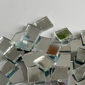 15x15mm Silver Mirror Mosaic Tiles - Tiles for Mosaic - Mirror