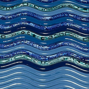 Glass Waves for Mosaic - Shapes for mosaic - mosaic diy - mosaic tiles - mosaic art - glass shapes
