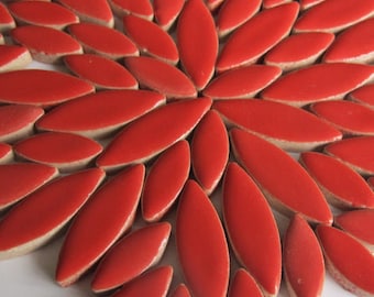 Ceramic Petals & Leaves for Mosaics MIX 4oz - 114 grs