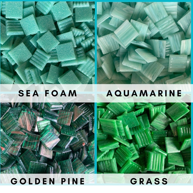 20x20mm Vitreous Glass Tiles for Mosaics Mosaic Supplies Etsy Canada