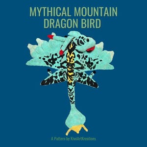 Mythischer Bergdrache Vogel Häkelanleitung