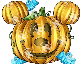 Halloween Spookpompoen (Geen AI) Paneelbestand 30 x 30 cm 300 DPI – Digitaal papier voor sublimatie, textiel en scrapbooking