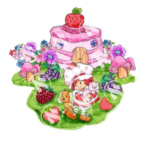 Cake House Pet's Girl Panel Sublimation 80s File T-Shirt (NO AI)