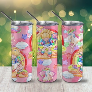 Rainbow Girl Arch Tumbler 20 oz Skinny Digital Art