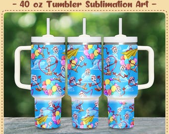 Nahtlose Grafik für 40-oz-Becher (PNG, 300 dpi) – Sublimationsdesign (ohne AI)
