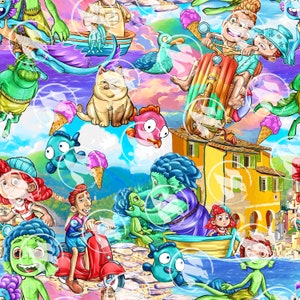 Aqua Boy Seamless Art