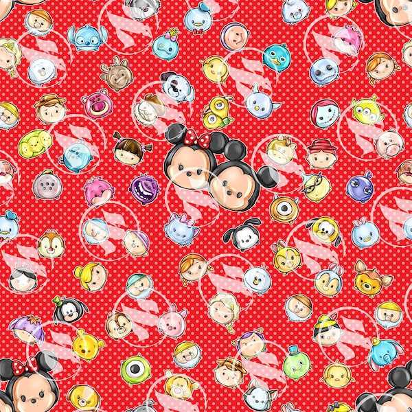 Mouse Sublimation File, Heads Sublimation File, Cute Digital Paper, Cartoon Seamless, Bubble Seamless Pattern