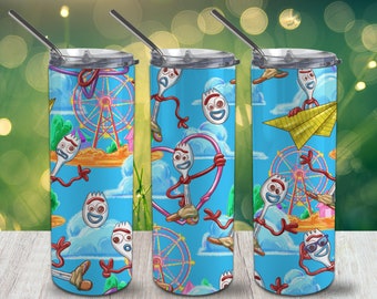 Little Fork Toy Skinny Tumbler 20oz Wrap PNG 300 DPI – Sublimation Design Digital Download