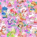 Fruits Friends Pink (No AI) Seamless JPEG 15 product logo