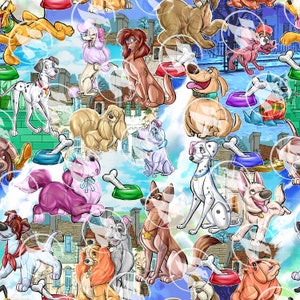 Dogs Funny Famous Seamless Art