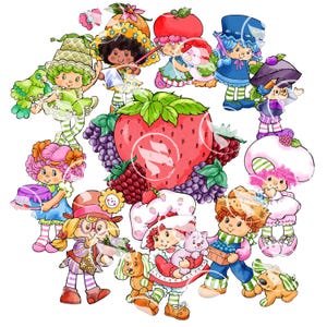 Koszulka Fruit Friend's Club Girl z sublimacją z lat 80. (bez AI)