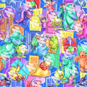Workers Monsters Seamless Art