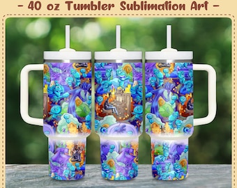 Soul Music Friends Art (ohne KI) 40oz Becherfolie PNG 300 DPI – Sublimationsdesign Digitale Datei