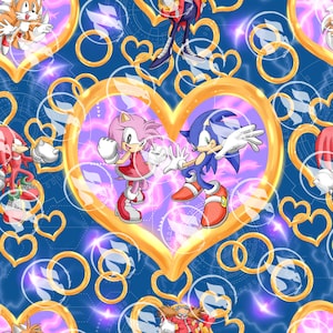 Valentine's Day Hedgehog Couple Seamless Art - 4 Colors (No AI)