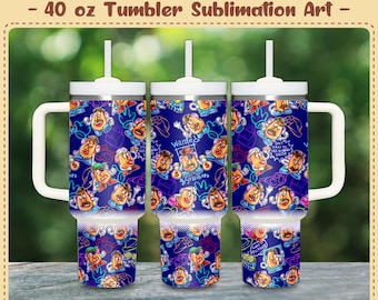 Lustige Kartoffelgesichter (ohne KI) – 40-oz-Becherfolie (PNG, 300 dpi) – Sublimationsdesign (digitale Datei)