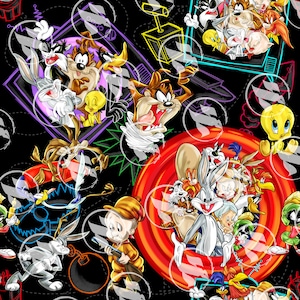Bunny Friends TV Show Seamless Art