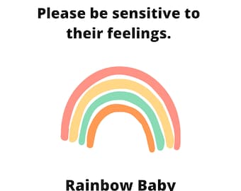 Letrero para puerta del hospital Rainbow Baby