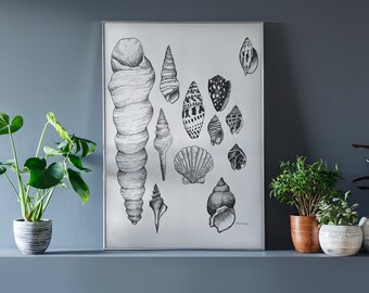 Original Art Work| Hand Drawn | Ocean Art | Beach Decor | Beach Aesthetic | Sea Witch Aesthetic |