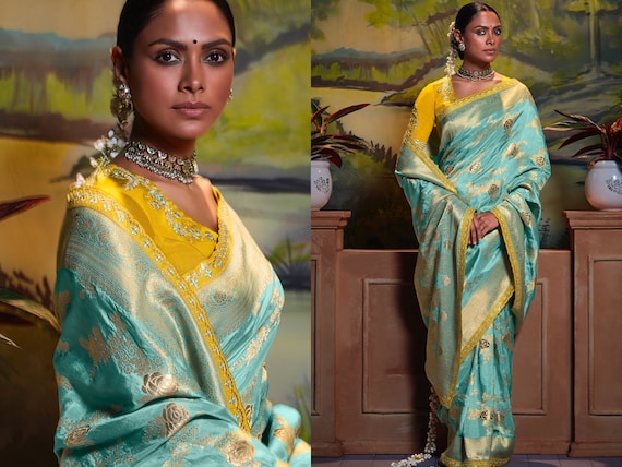 Party wear light weight best sale saree