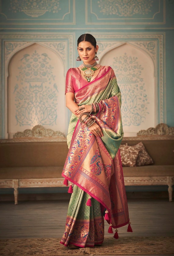 Wholesale Paithani Saree | Online Order | Pune | starts from 849 rs only -  YouTube