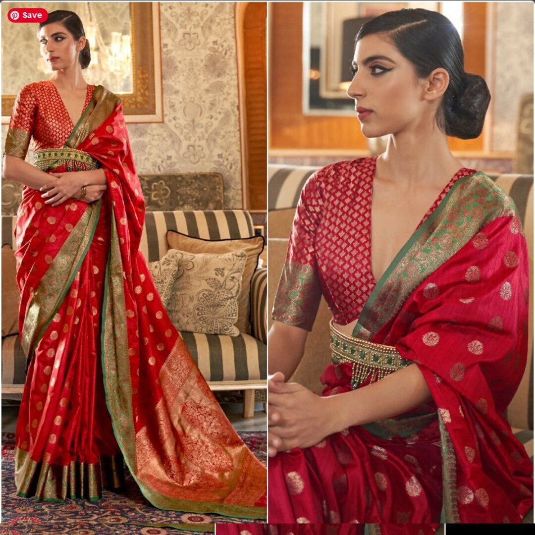 Regal Golden Silk-Cotton Saree: Lightweight & Handcrafted by JCSFashions