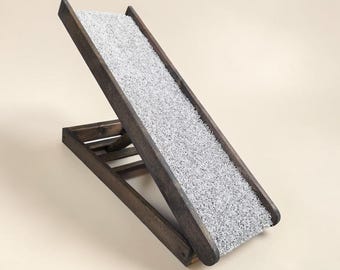 Extra Wide 40x16 Pet Ramp, Large Dog, Small, cat puppy rabbit bunny, freestanding adjustable, pet steps