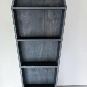 5 Foot Coffin Bookshelf, Handmade Goth Home Decor