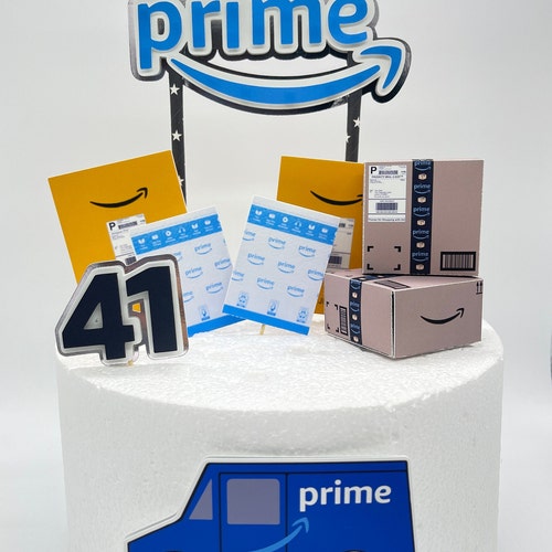 Amazon Prime Cake Topper Amazon Prime Birthday Amazon Etsy
