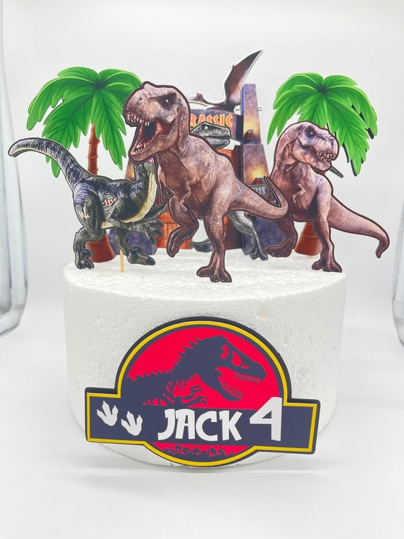 Jurassic World Cake Topper Jurassic Park Cake Topper Etsy