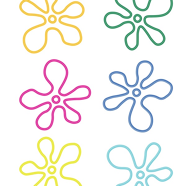 Bikini Bottom Flowers - Instant Download, Digital Download, svg, ai, png, and jpg files included!