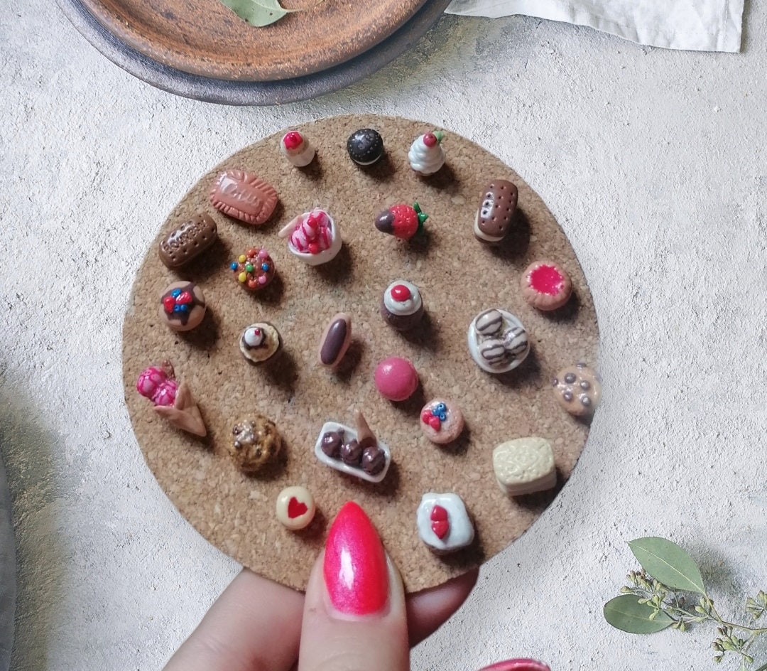 Handmade dessert themed Push pins