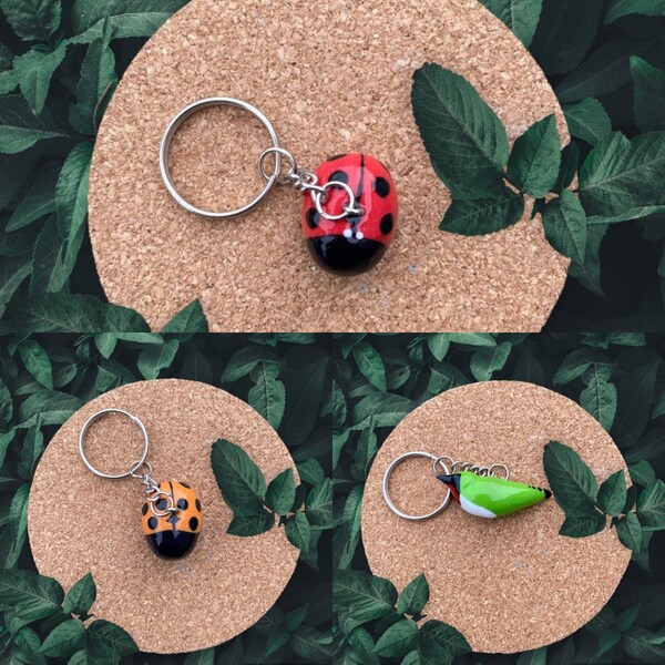 Handmade wild animal keyrings