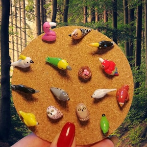 Handgemachte Vogel Motive Pins