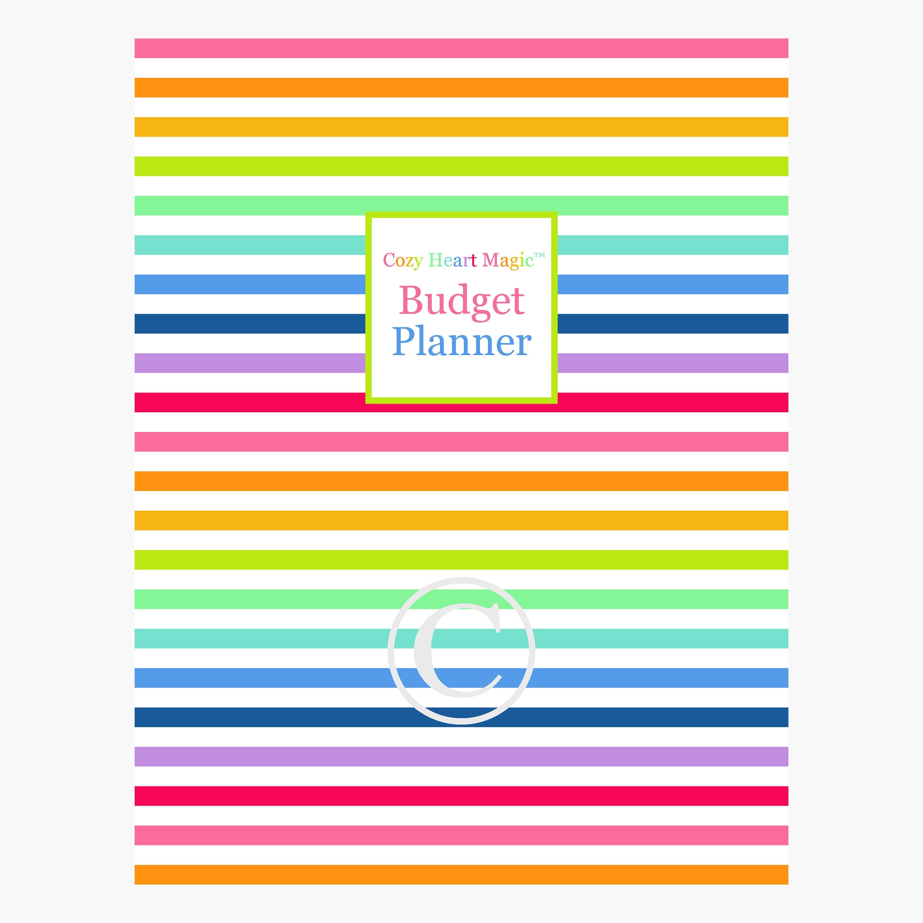 COVER PAGE Budget Planner Printable Pages Happy Financial Bill | Etsy