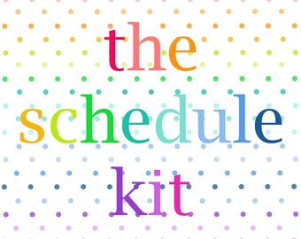 DAILY WEEKLY PLANNER Schedule Printable Pages Calendar Inserts Planning Sheets College Student Inserts Home Organizer Letter Classic Mini