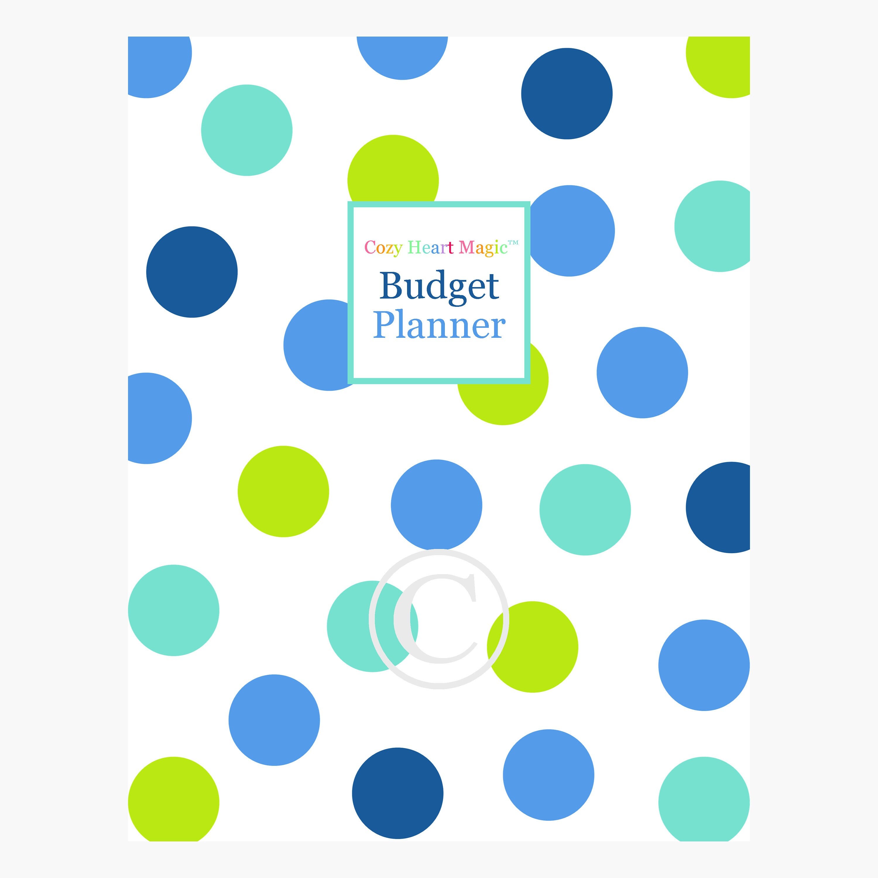COVER PAGE Budget Planner Printable Pages Happy Financial Bill Etsy