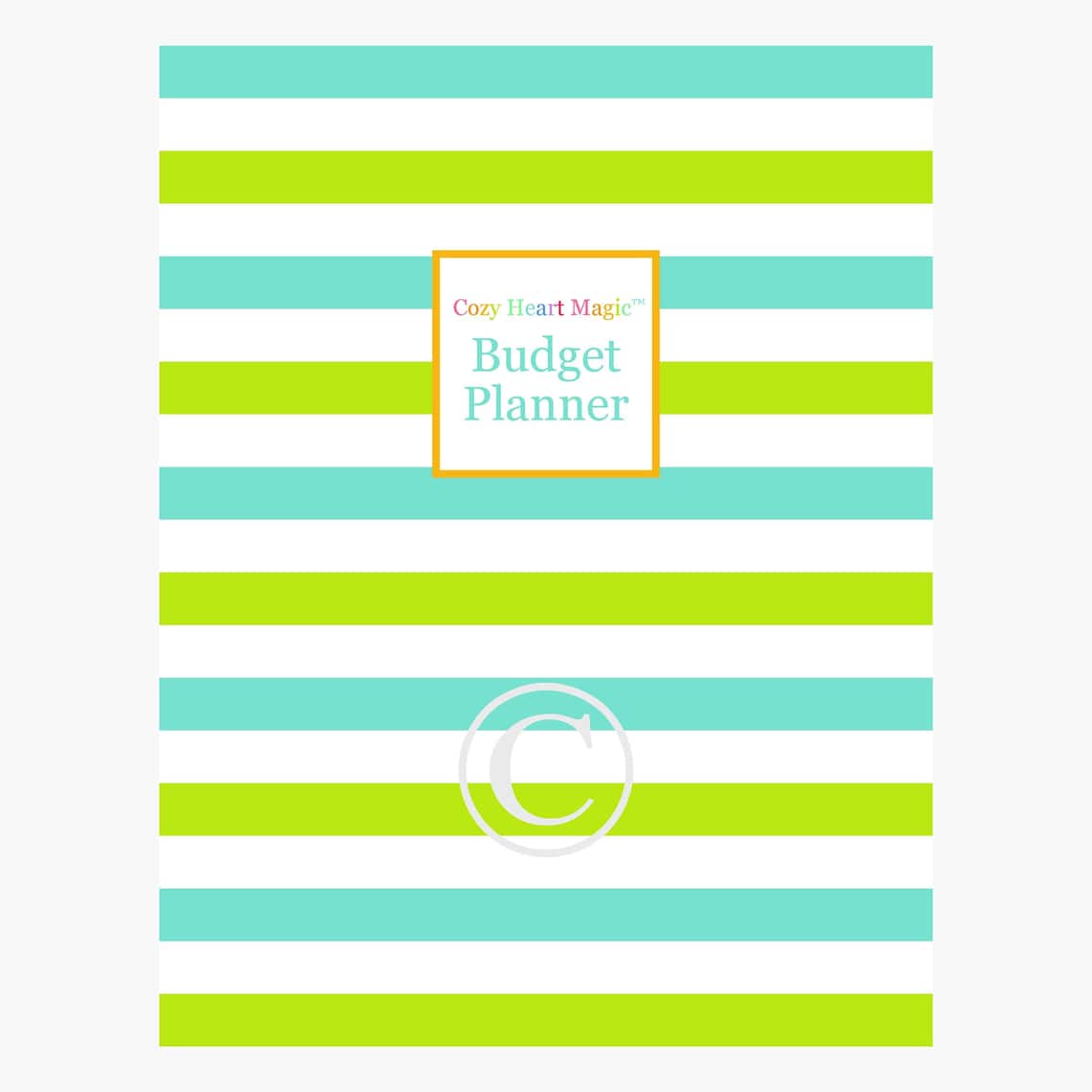 COVER PAGE Budget Planner Printable Pages Happy Financial Bill | Etsy