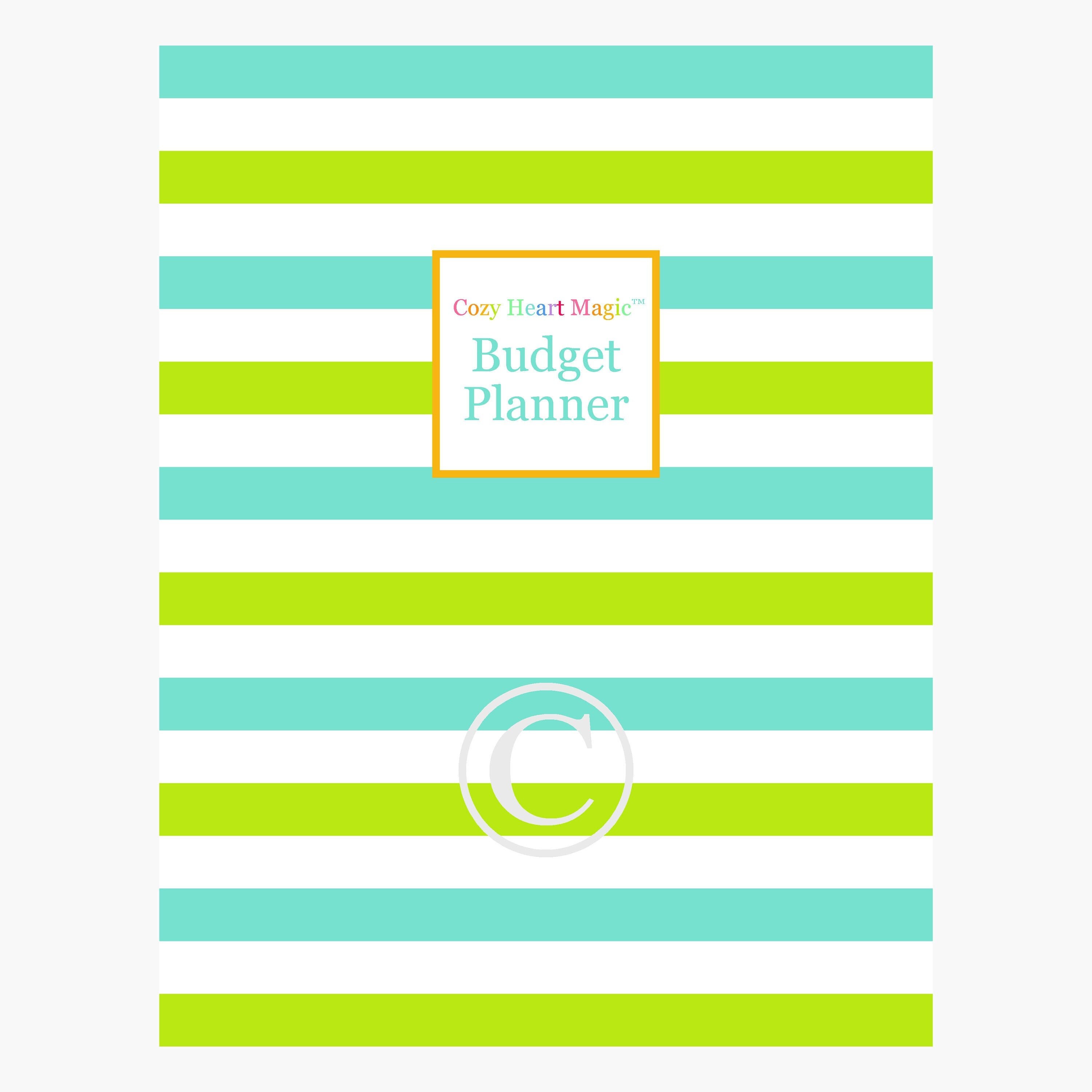 COVER PAGE Budget Planner Printable Pages Happy Financial Bill | Etsy
