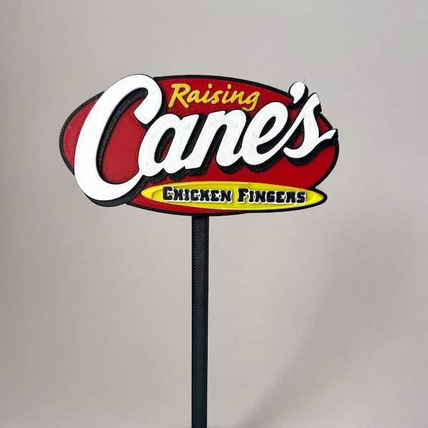 Raising Cane's Miniature Sign 6” Inches