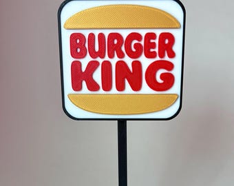 BURGER KING Outdoor Sign - Etsy