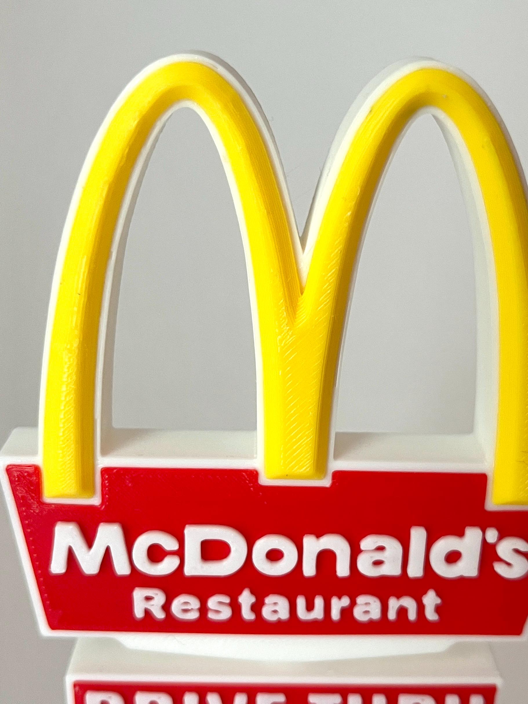 Mcdonald's Miniature Sign 6.5” Inches - Etsy
